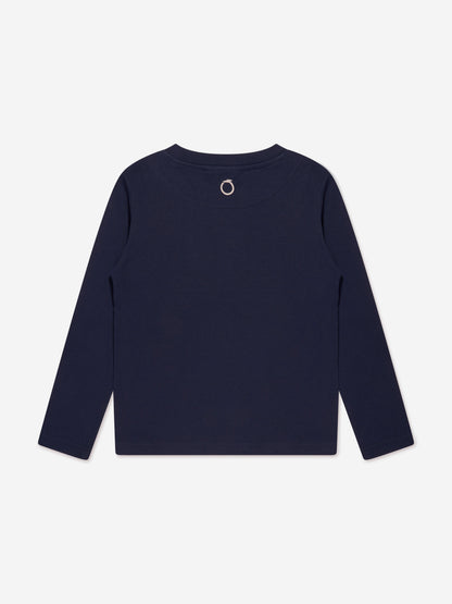 Trussardi 男童 Beid 长袖 T 恤（海军蓝）