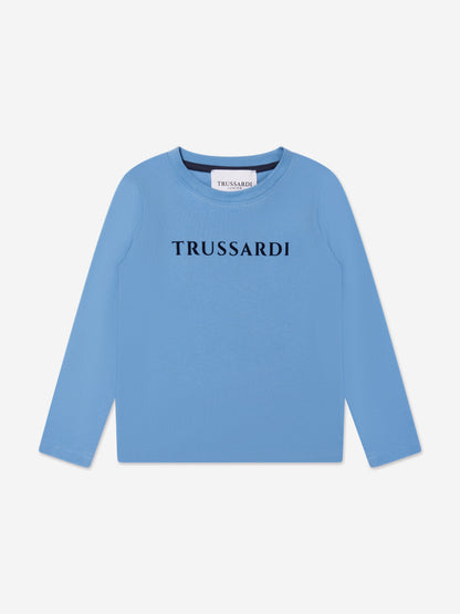 Trussardi 男童 Beid 长袖 T 恤（蓝色）