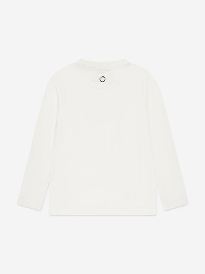 Trussardi 男童 Beid 象牙色长袖 T 恤