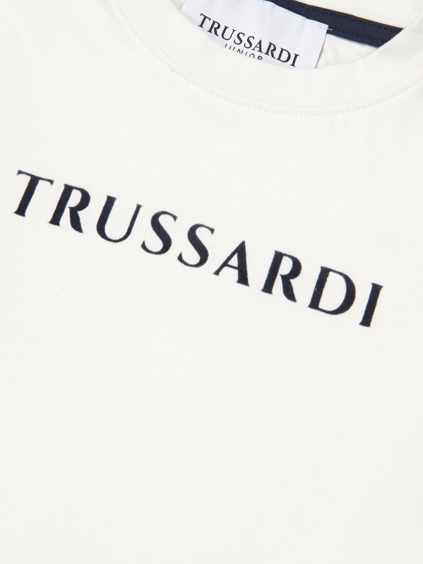 Trussardi 男童 Beid 象牙色长袖 T 恤