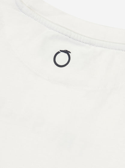 Trussardi 男童 Beid 象牙色长袖 T 恤