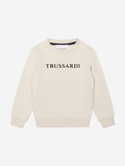 Trussardi Boys Camaz 米色运动衫