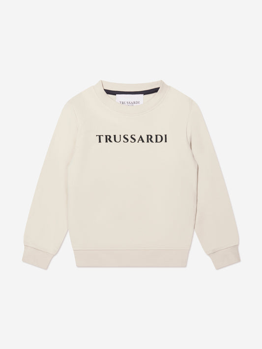 Trussardi Boys Camaz 米色运动衫