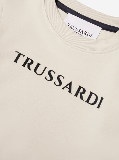 Trussardi Boys Camaz 米色运动衫
