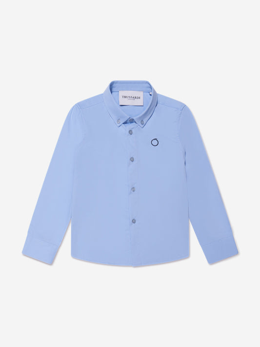 Trussardi 男童蓝色 Barlog 衬衫