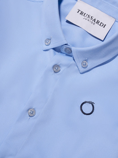 Trussardi 男童蓝色 Barlog 衬衫