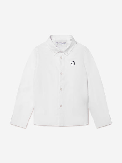 Trussardi 男童 Barlog 象牙色衬衫