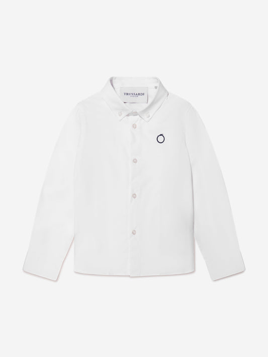 Trussardi 男童 Barlog 象牙色衬衫