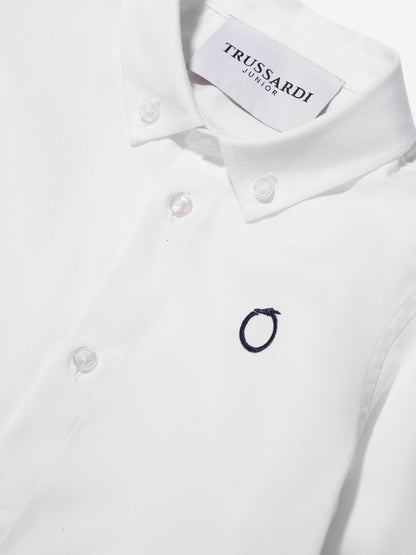 Trussardi 男童 Barlog 象牙色衬衫