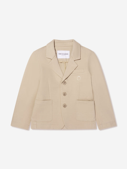 Trussardi 男孩米色 Theoden 夹克