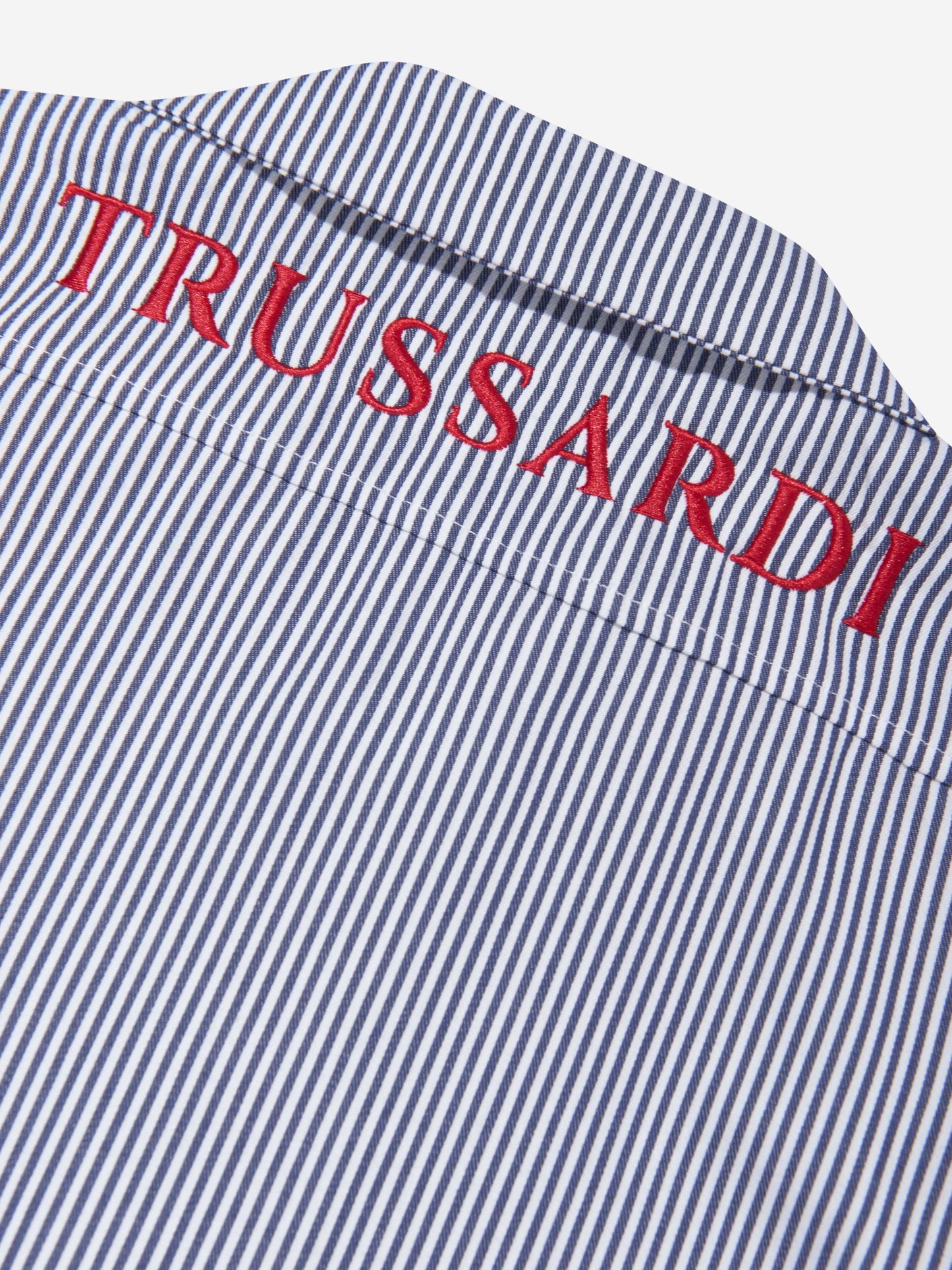 Trussardi 男童 Copren 海军蓝短袖衬衫