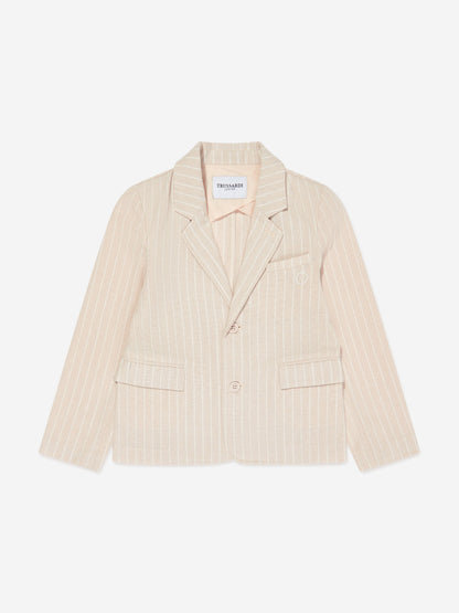 Trussardi 男孩米色 Sokel 西装外套