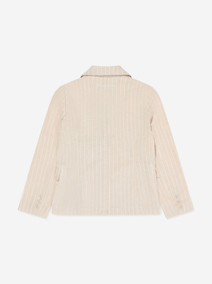 Trussardi 男孩米色 Sokel 西装外套