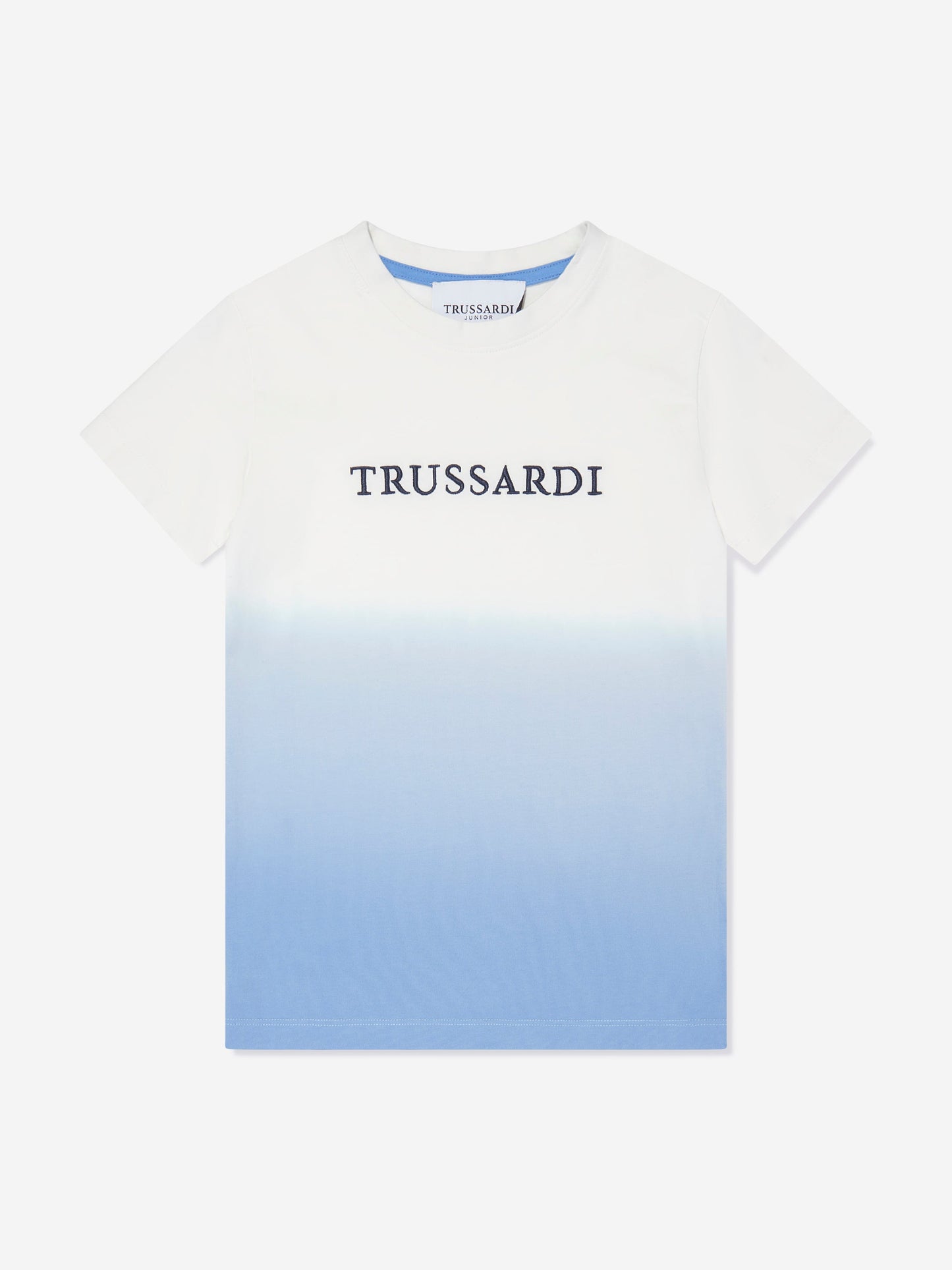 Trussardi Boys Factue Dip Dye T 恤（蓝色）