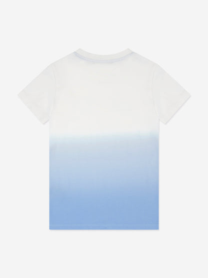 Trussardi Boys Factue Dip Dye T 恤（蓝色）