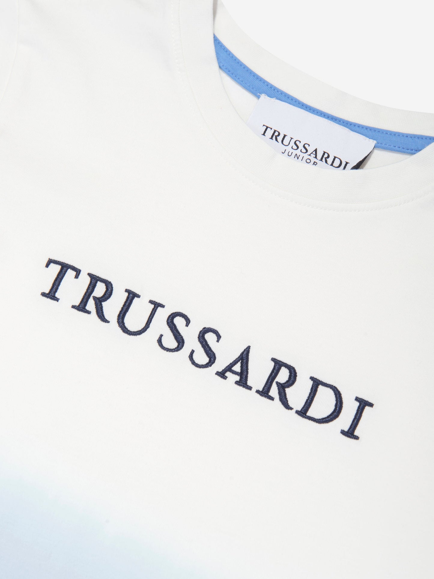 Trussardi Boys Factue Dip Dye T 恤（蓝色）