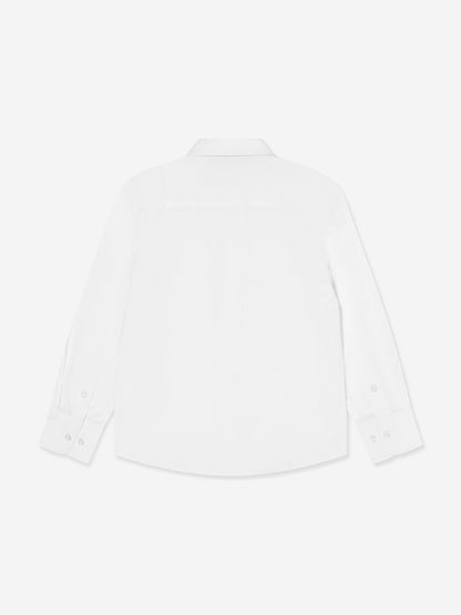 Trussardi 男童 Delher 徽标衬衫（白色）