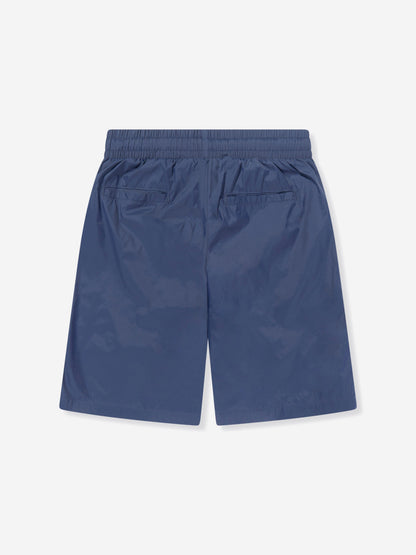 Trussardi 男童 Zakery Logo 海军蓝泳裤