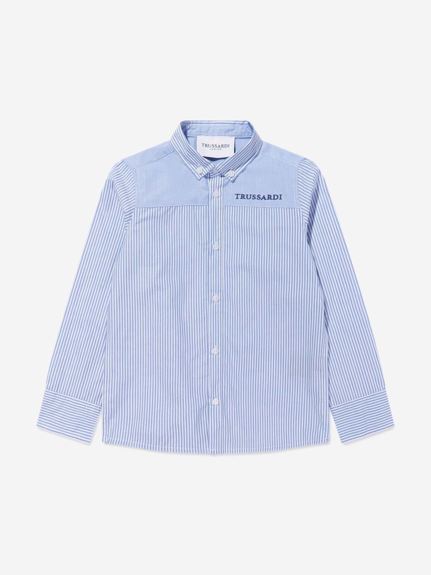 Trussardi 男童 Ravazeti 口袋衬衫（蓝色）
