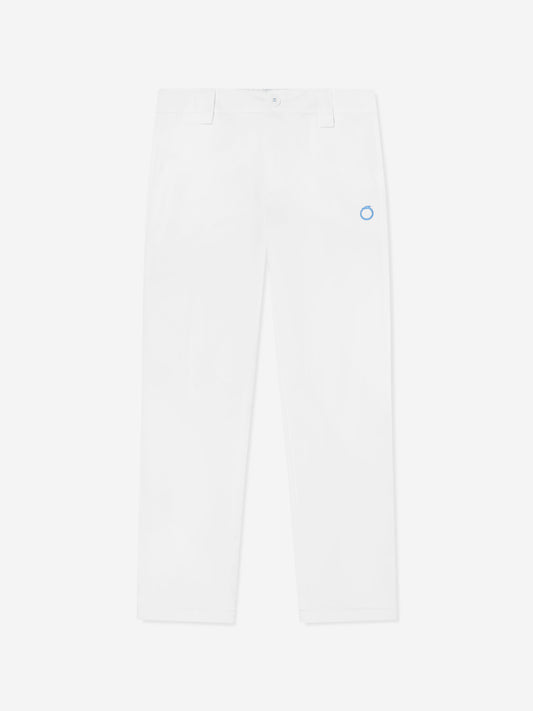 Trussardi 男童 Tofinuo 徽标长裤（白色）