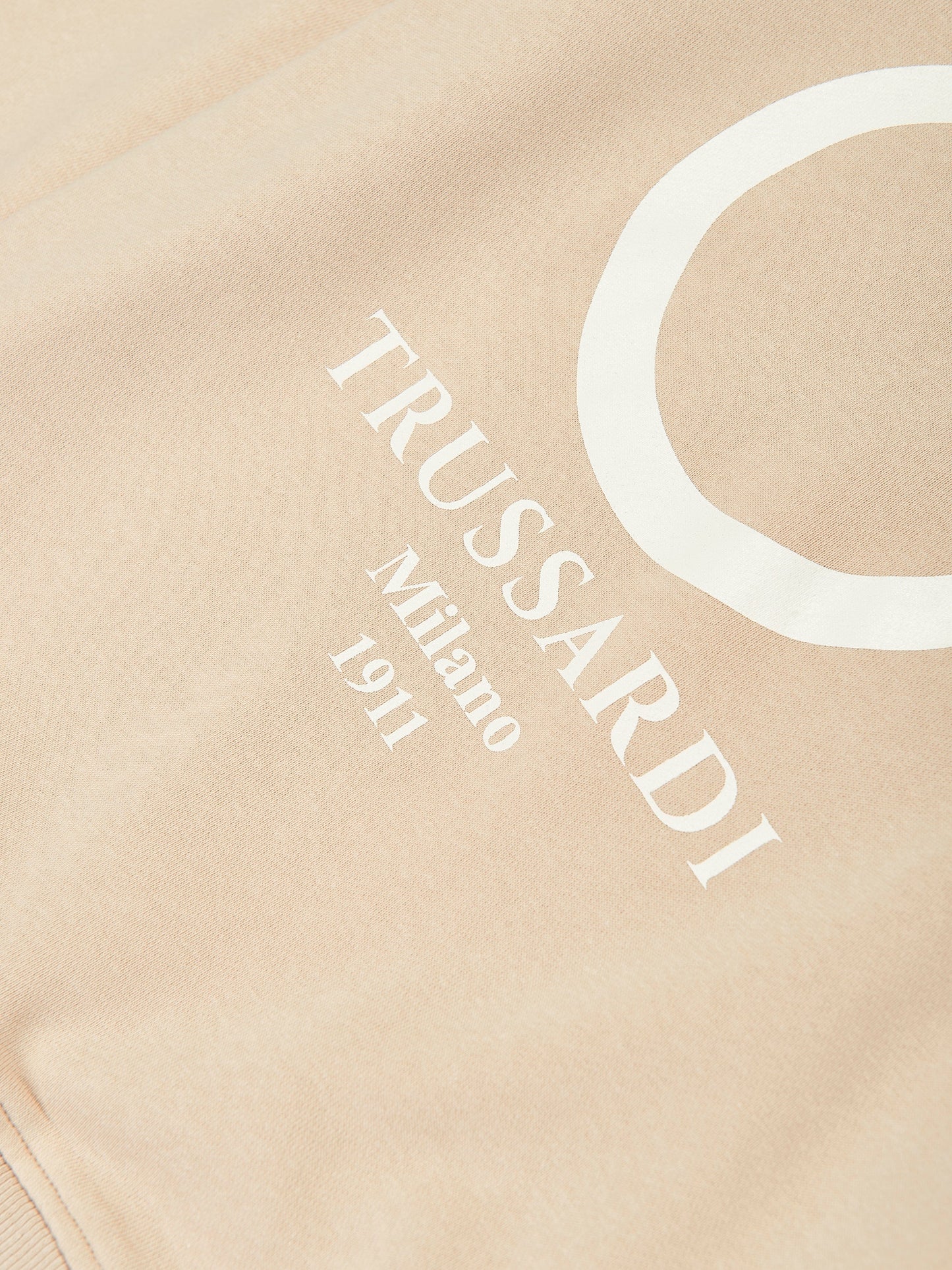 Trussardi Kids Beavi 徽标运动衫（米色）
