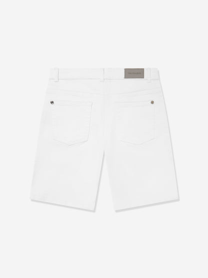 Trussardi 男童 Mogurean 百慕大短裤（白色）
