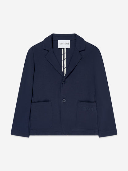 Trussardi 男童 Brev 海军蓝西装外套