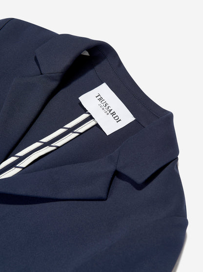 Trussardi 男童 Brev 海军蓝西装外套
