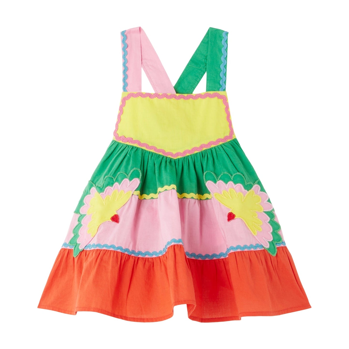 女婴彩色棉连衣裙