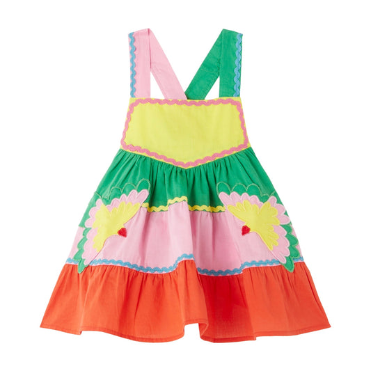 女婴彩色棉连衣裙