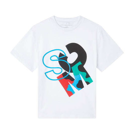 男童白色Logo棉T恤