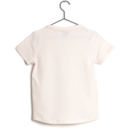 Girls White Cotton T-shirt