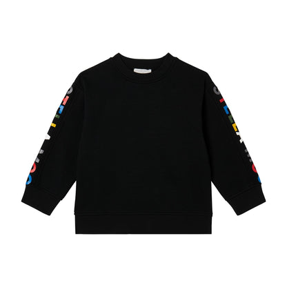 儿童黑色运动卫衣