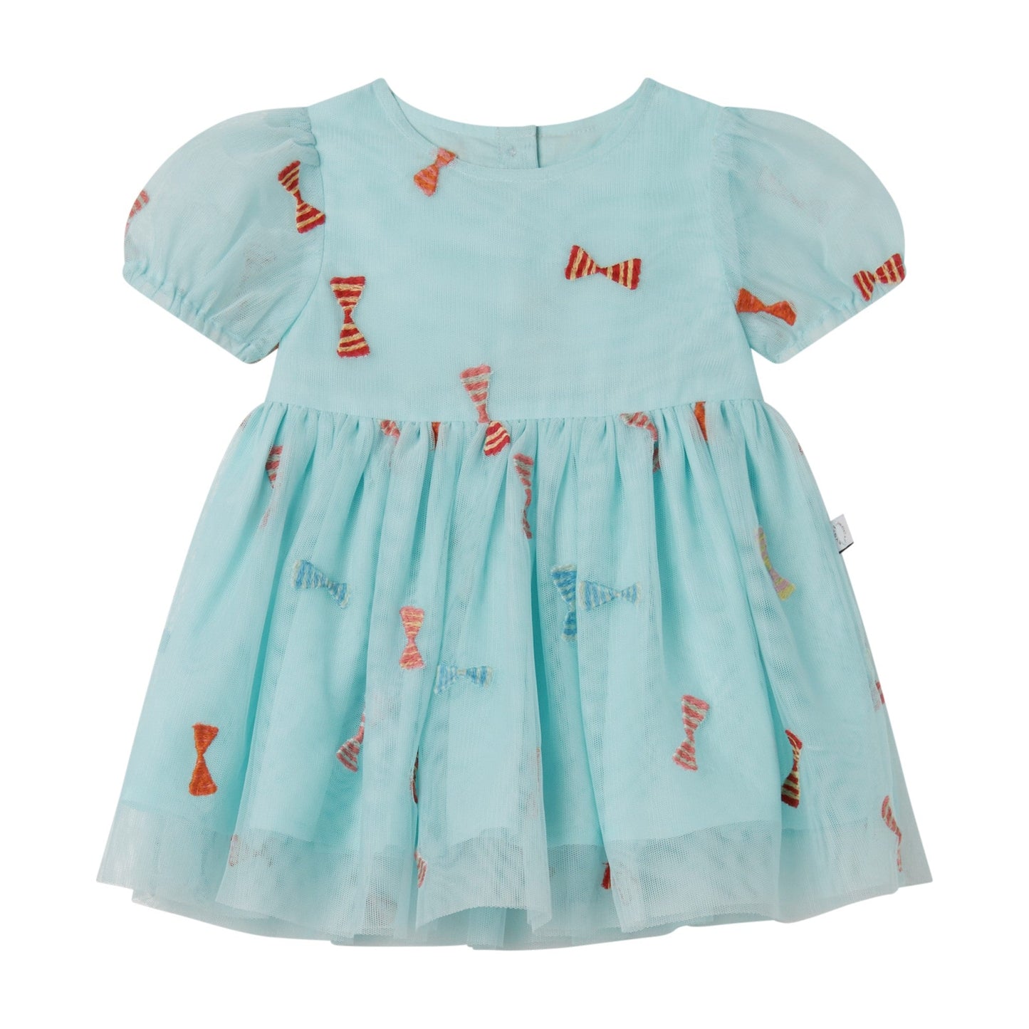 女婴浅蓝色刺绣连衣裙