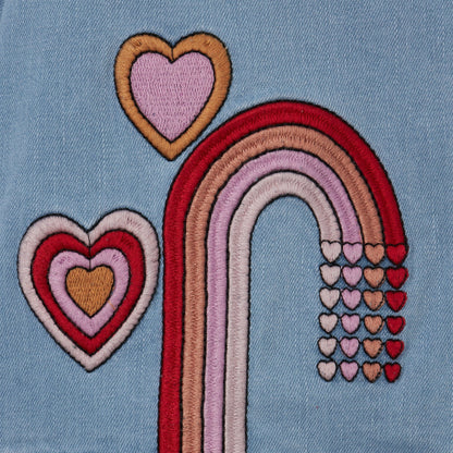 女童浅蓝色牛仔夹克