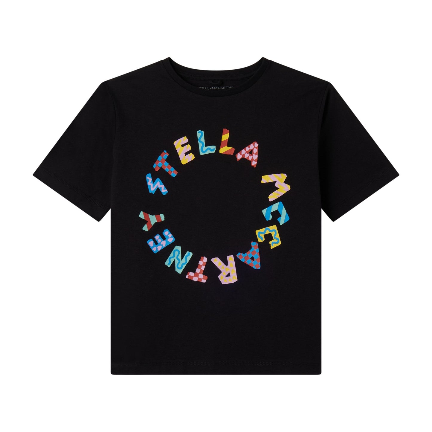 女童黑色Logo棉T恤