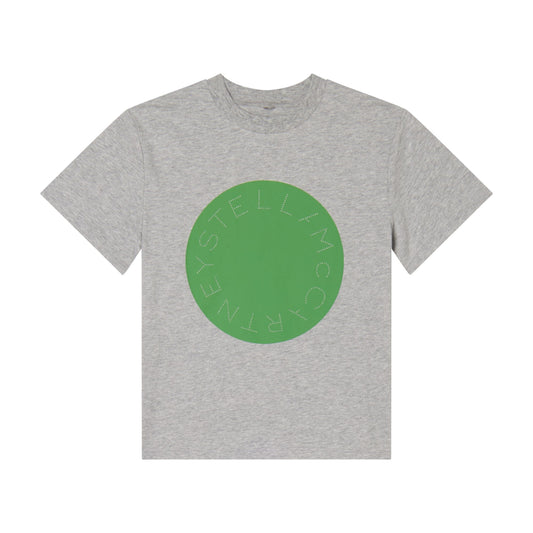 男童灰色Logo棉T恤