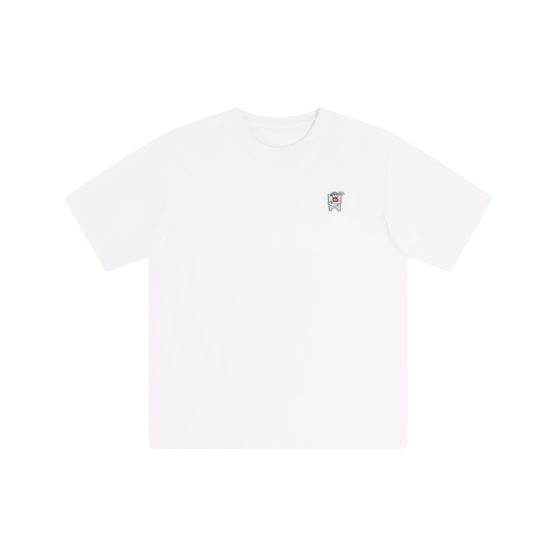 亲子款白色三防短袖T恤