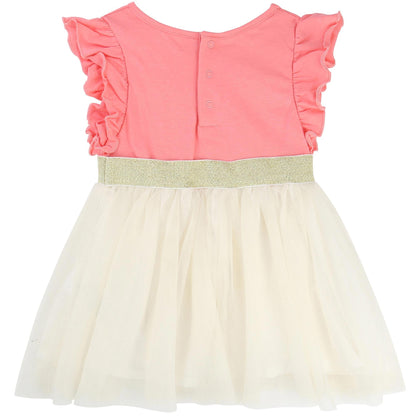 Baby Girls Pink Jersey & Tulle Dress