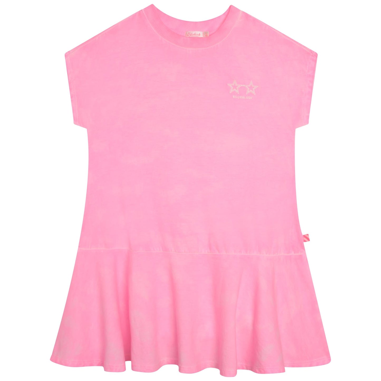 女童粉色棉连衣裙