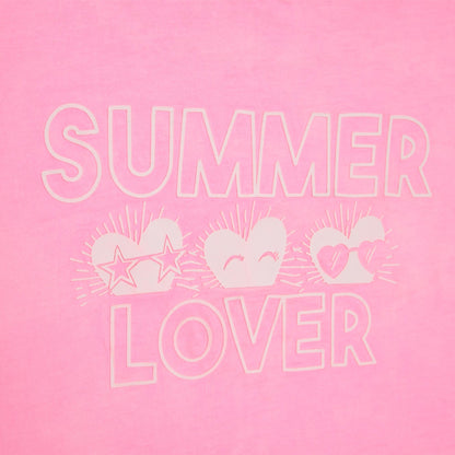 女童粉色棉连衣裙