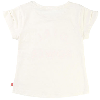 Girls White Cotton Jersey T-Shirt