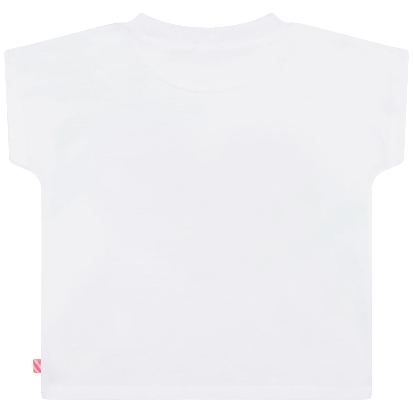 女童白色印花棉T恤