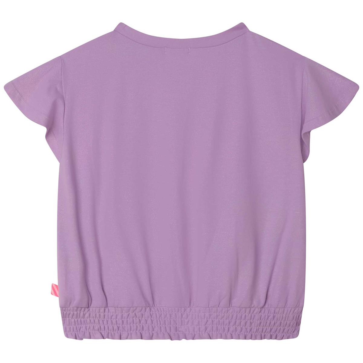 女童紫色Logo T恤