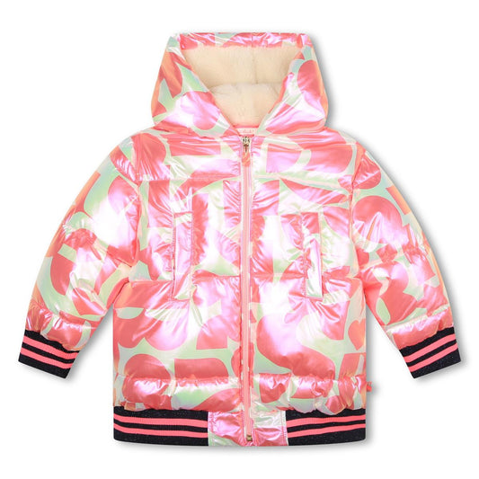 女童粉色棉服