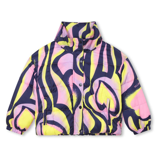 女童粉色棉服