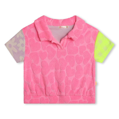 女童粉色Polo衫