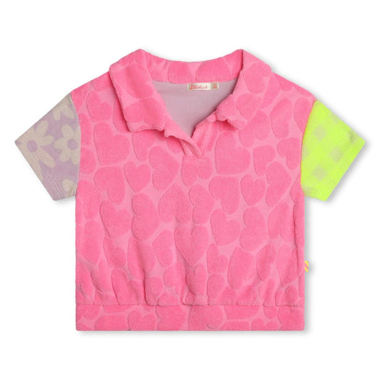 女童粉色Polo衫