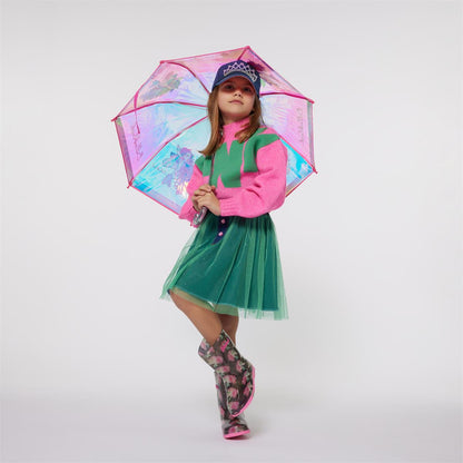 女童粉色闪光雨靴