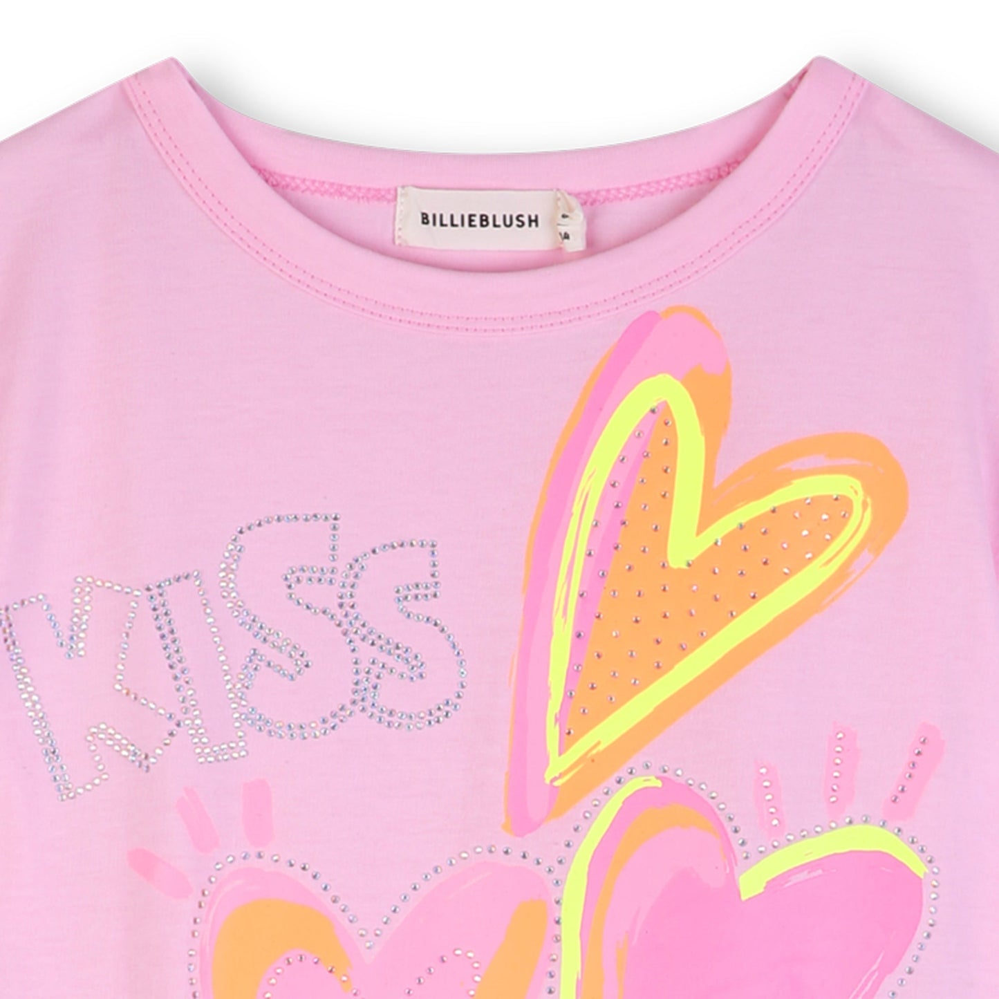 女童粉色印花棉连衣裙